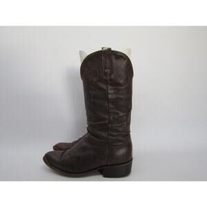 Durango Mens Size 7.5 D Brown Leather Slouch Cowboy Western Boots
